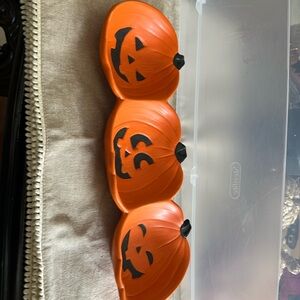 Pumpkin trio candy/nut tray